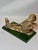 Mid-Century James Mont Style Bespoke Hand Gilt & Faux Malachite "Monkey Business" Art Sculpture / Business Card Holder - Newly Painted For Sale - Image 11 of 12