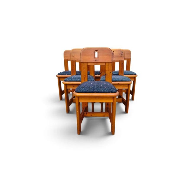 Wood Teak Dining Chairs from WASA, Set of 6 For Sale - Image 7 of 7