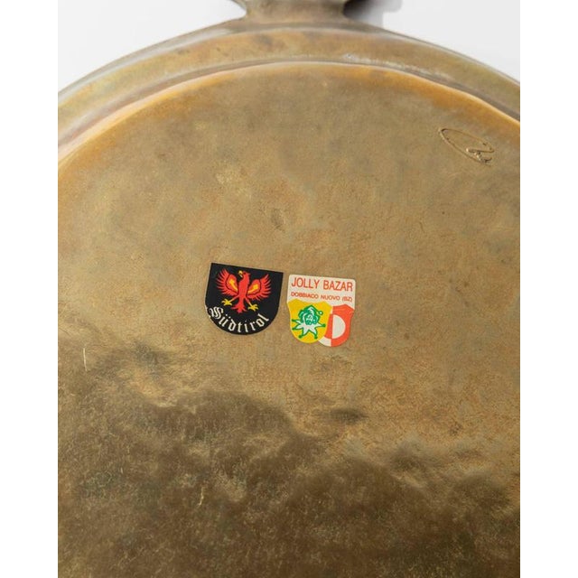 Vintage Brass Tray by Collini, South Tyrol, 1960s For Sale - Image 10 of 11