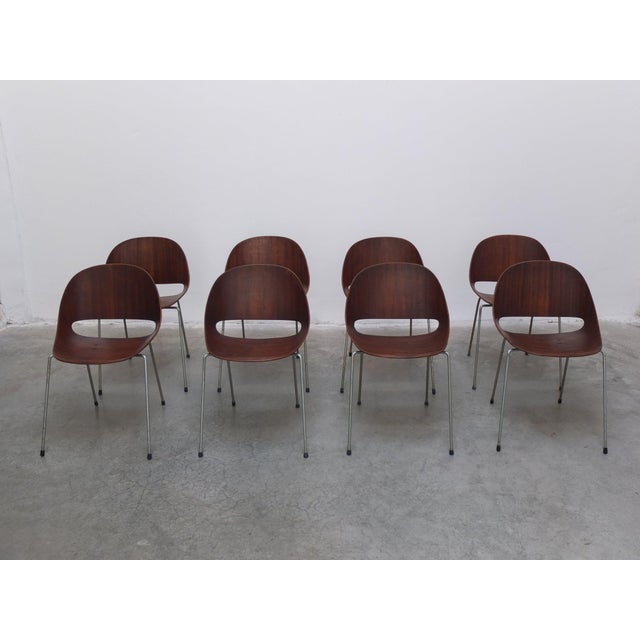 Sl58 Chairs by Léon Stynen, 1958, Set of 8 For Sale - Image 6 of 18