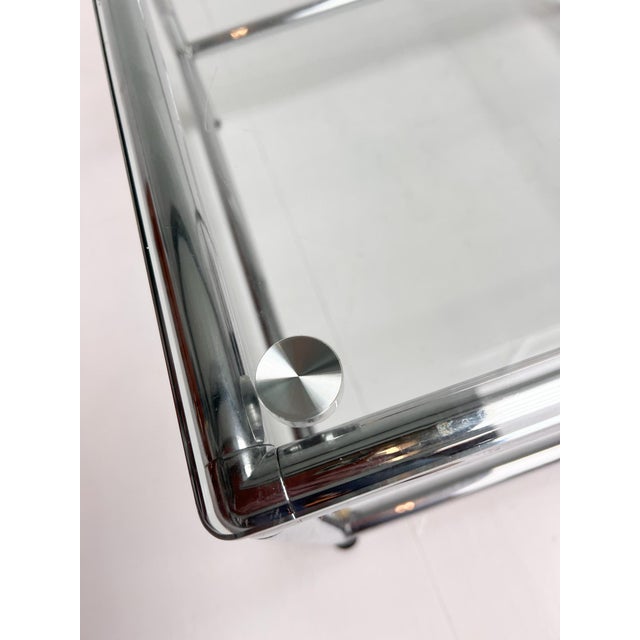 Metal Square Glass Coffee Table, 1990s For Sale - Image 7 of 14