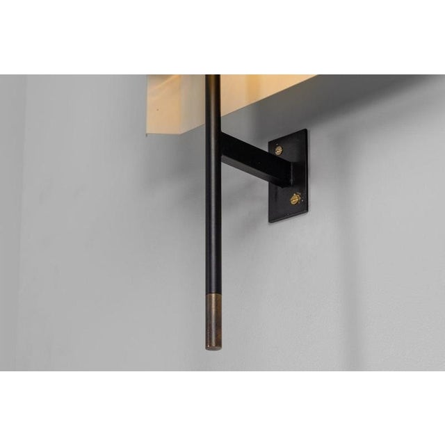 Black Model 2020 Wall Lamps attributed to Bruno Gatta for Stilnovo, Italy, 1955, Set of 2 For Sale - Image 8 of 16