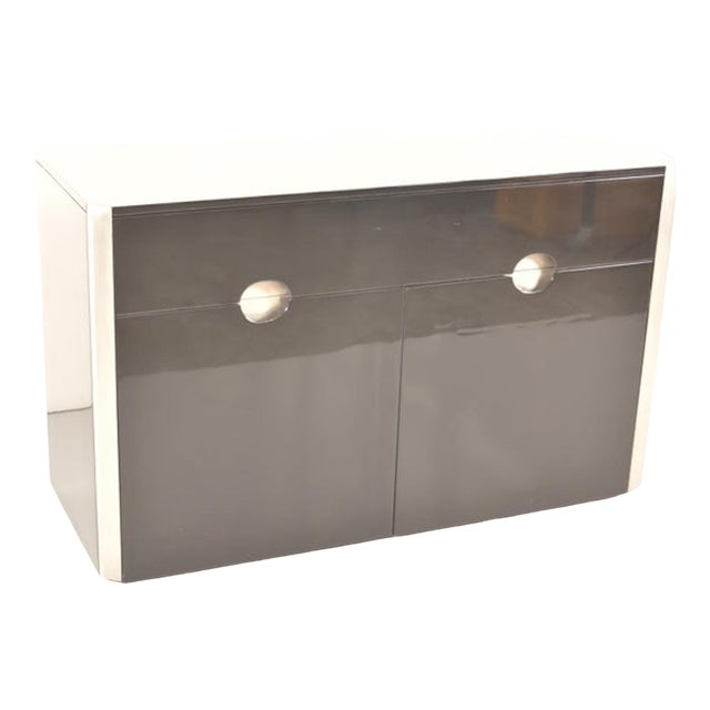 Azucena Chest of Drawers in Black Lacquered Wood by Luigi Caccia Dominioni, 1950 For Sale