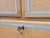 Antique English Edwardian Natural Pine Chest of Drawers With Blue French Line For Sale In Denver - Image 6 of 14
