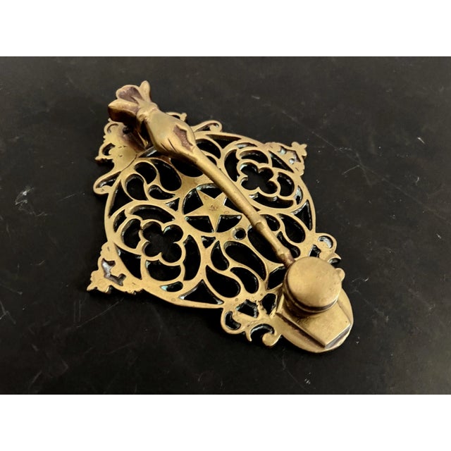 Victorian Brass Hand & Gavel Door Knocker, 1940s For Sale - Image 9 of 18