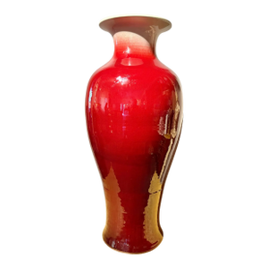 Large Chinese Vintage “Sang De Boeuf” Glazed Vase