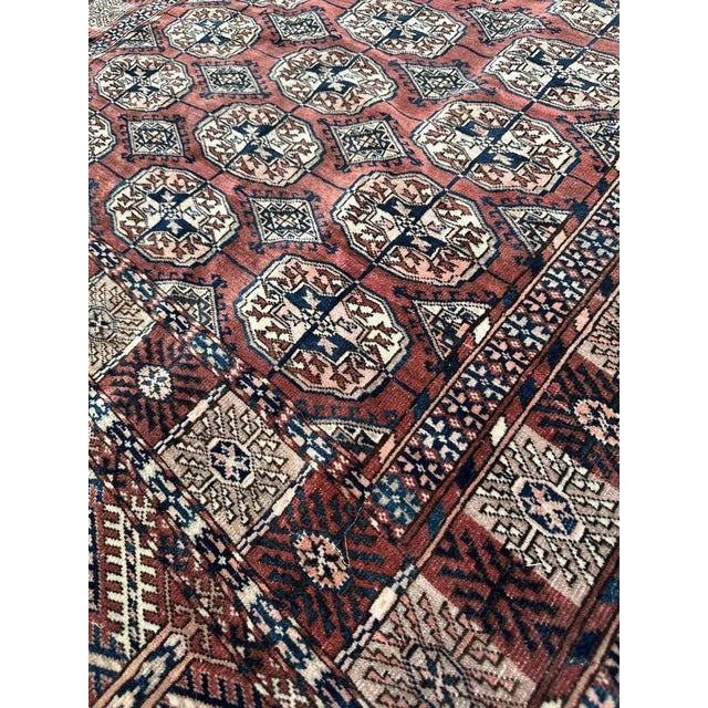 Nice Antique Turkmen Bokhara Rug, 1890s For Sale - Image 12 of 18