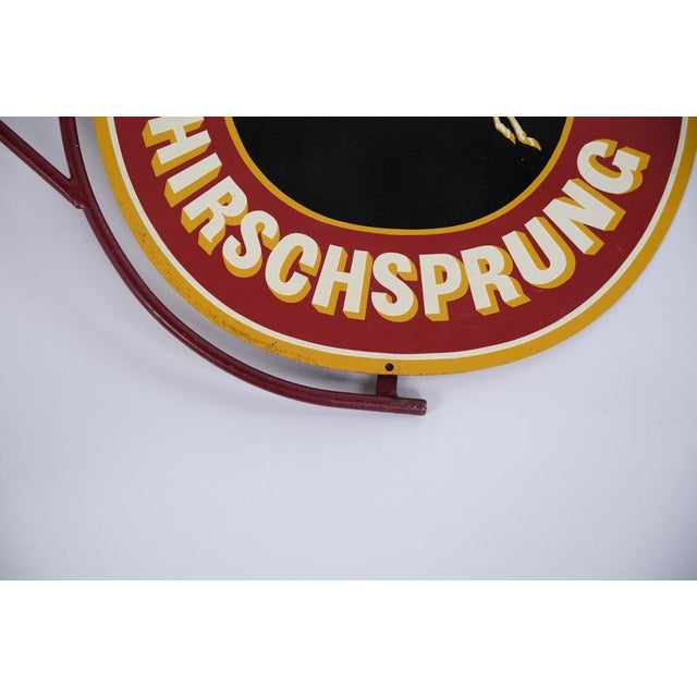Wall-Mounted Advertising Sign for Hirschsprung Cigars, Denmark For Sale - Image 4 of 6
