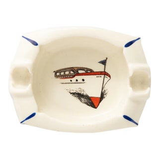 Porcelain Sport Yacht Ashtray For Sale