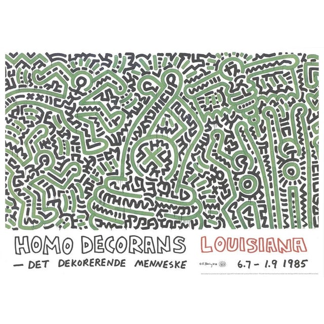 2018 Keith Haring 'Homo Decorans' Giclee Poster For Sale
