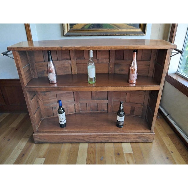 Vintage Home Bar Cabinet in Carved Wood, 1930s For Sale - Image 15 of 18