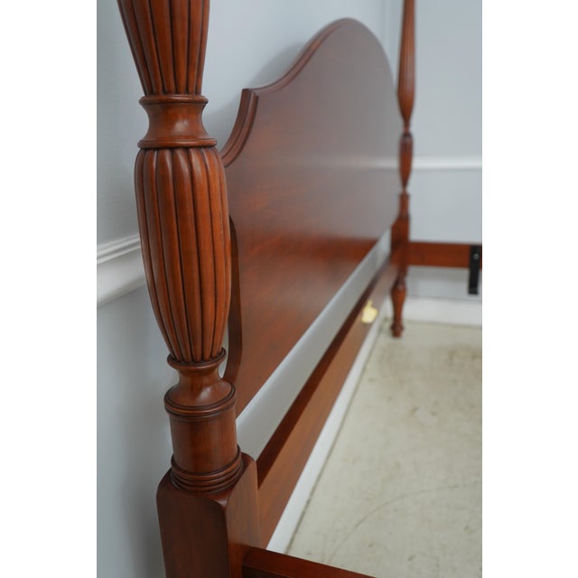 Traditional Henkel Harris Model 162 Cherry King Size Poster Bed For Sale - Image 3 of 18
