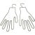 Metal Vintage Wire Glove Form Topiary Plant Garden Display Hangers - a Pair For Sale - Image 7 of 7
