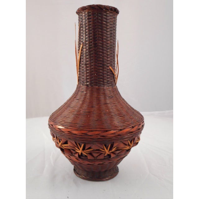 Antique Japanese Ikebana Hanakago Bamboo Vase Master Weaver Chairish