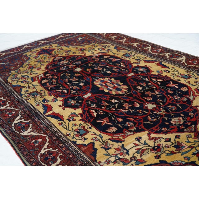 Late 18th Century Antique Farahan Sarouk Rug 4'3'' X 6'8'' For Sale In New York - Image 6 of 10