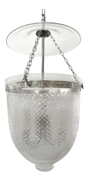 Silverplate Smoker Bell Light
