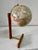 Extremely Rare Cantilevered Style Teak & Brass World Globe For Sale - Image 12 of 18