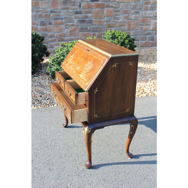 Hekman Chinoiserie Drop-Front Desk For Sale - Image 10 of 18