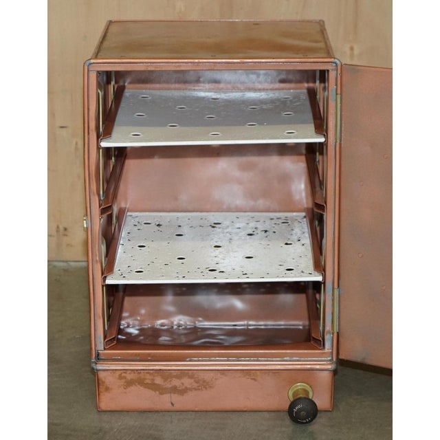 Copper & Brass Fridge Cabinet For Sale - Image 15 of 17