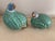 Vintage pair of hand painted quail statues. A a pair. Beautiful pieces for decor. Gold leaf, blues, orange and purple...