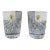 Waterford Crystal Lismore Double Old Fashioned Glass Set of 2 Unused in Box For Sale
