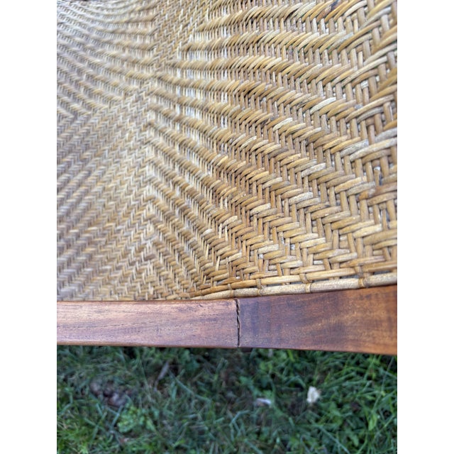 Mid 20th Century Pair of Indonesian Teak & Cane Plantation Chairs - British Colonial/Planter's Style For Sale - Image 15 of 15