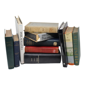 Antique & Vintage Philadelphia History Library Collection With Historic Bookplates — Set of 11