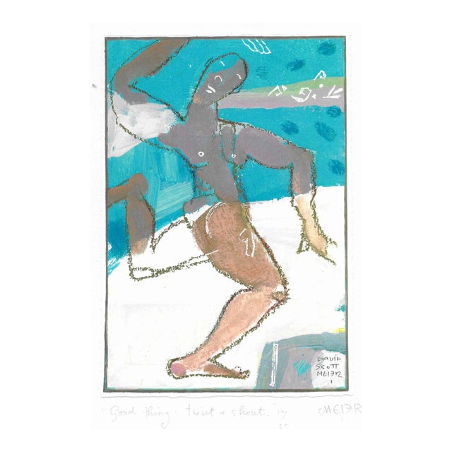 David Scott Meier Male Nude Serigraph For Sale