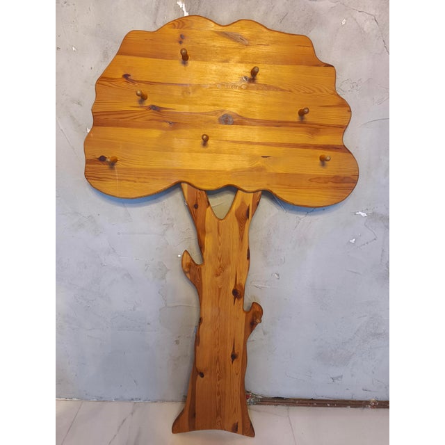 Ikea Vintage Tree Wardrobe Sculpture in Pine from Ikea, 1980s For Sale - Image 4 of 6