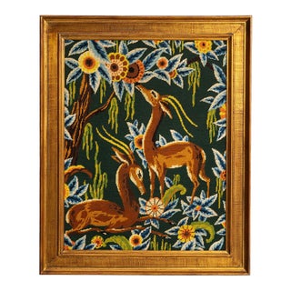 1960s France Yellow Tapestry Wall Hanging For Sale