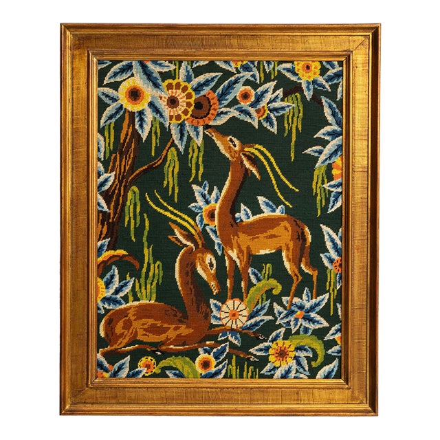 1960s France Yellow Tapestry Wall Hanging For Sale