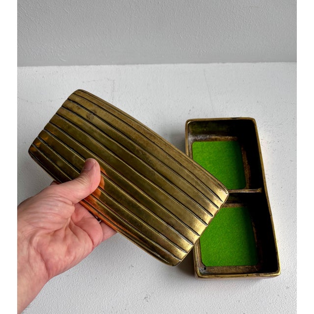 Brass Mid 20th Century Brass Jewelery Box by Ben Seibel for Jenfred-Ware For Sale - Image 8 of 12