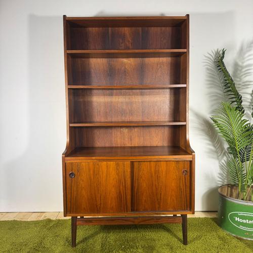 Mid-Century Modern Scandinavian Rosewood Bookcase For Sale - Image 4 of 9