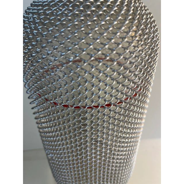 Metal 1960s Acc Metal Mesh Seltzer Syphon Bottle For Sale - Image 7 of 7