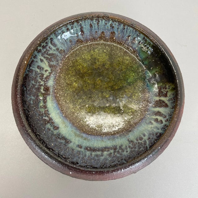 Ceramic Studio Pottery Bowl Shell Element from Gerhard Liebenthron, Germany, 1970s For Sale - Image 16 of 18