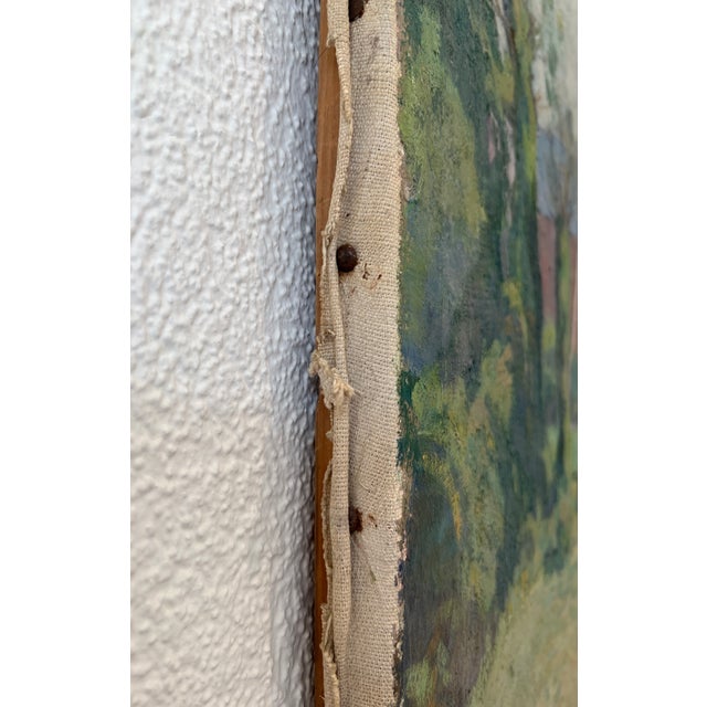 Arthur Morard, Paysage de campagne avec vue sur le Jura Suisse, 1978, Oil on Canvas For Sale - Image 9 of 11