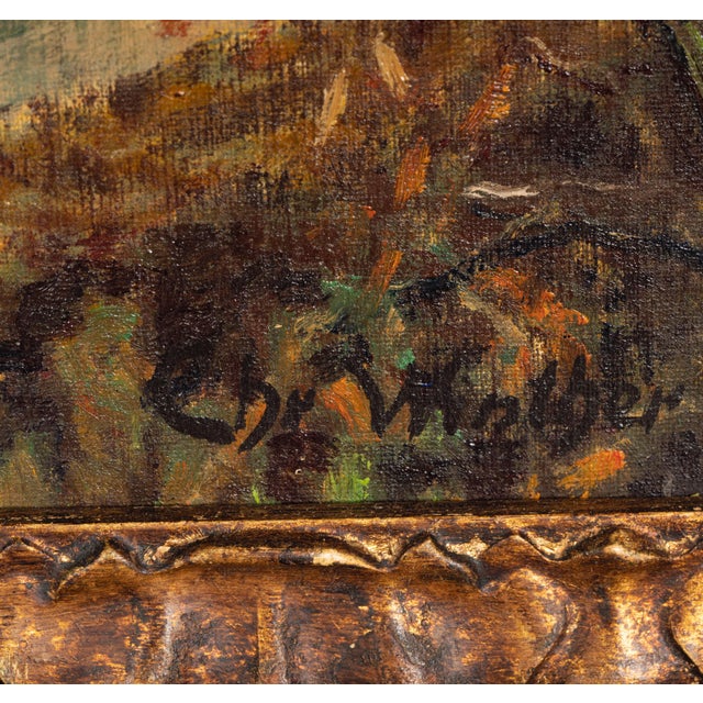 Original Oil Painting "Eucalyptus in Mediterranean Landscape" For Sale - Image 9 of 10