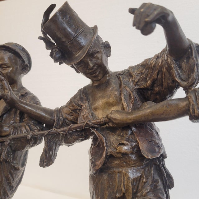 Francesco de Matteis, The Children's Concert, 19th Century, Patinated Bronze For Sale - Image 15 of 18