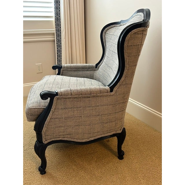 Wood Vintage Louis XV Bergere Chair For Sale - Image 7 of 10