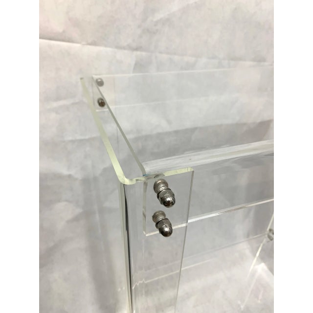 Vintage Two-Tiered Lucite Console Table For Sale In Miami - Image 6 of 11