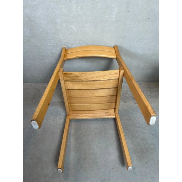 Beech Dining Chairs, 1980s, Set of 4 For Sale - Image 3 of 10