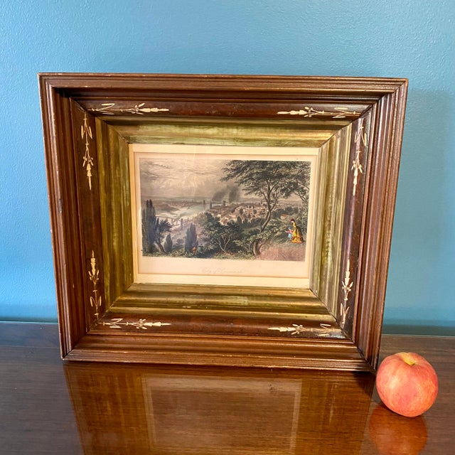 Early 19th Century Antique Hand Colored Engraving "City of Cincinnati" Reproduction by William Wellstood For Sale - Image 5 of 15