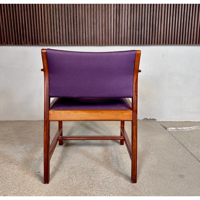 Model BM73 Armchair in Teak by Børge Mogensen for Fredericia, Denmark, 1950s For Sale - Image 9 of 15