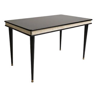 Vintage Italian Dining Table in Wood by Umberto Mascagni For Sale