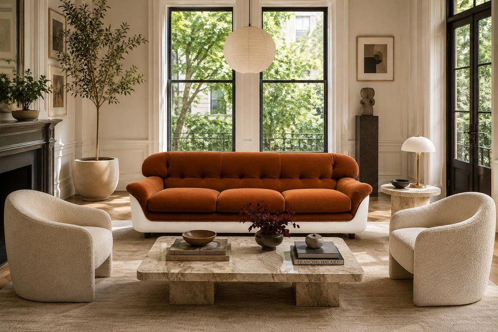 Brazilian Modern “Vip” Sofa in Fiberglass & Mohair by Jorge