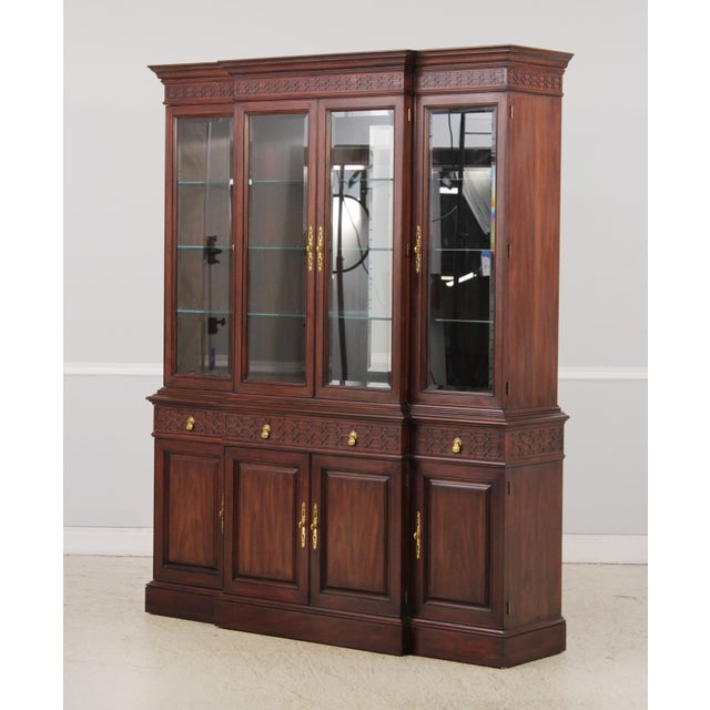 Traditional Henkel Harris Model 2386 Mahogany Breakfront For Sale - Image 3 of 18