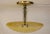 1930s Art Deco Thick Slag Glass Lalique Style Saucer Light Hanging Ceiling Lamp 1930's For Sale - Image 5 of 13