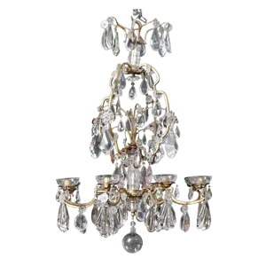 Large French Crystal Chandelier