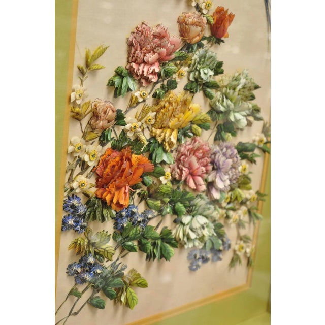 Wood Vintage Chinoiserie Asian 3d Paper Relief "Birds" Shadowbox Art Frames - a Pair For Sale - Image 7 of 12