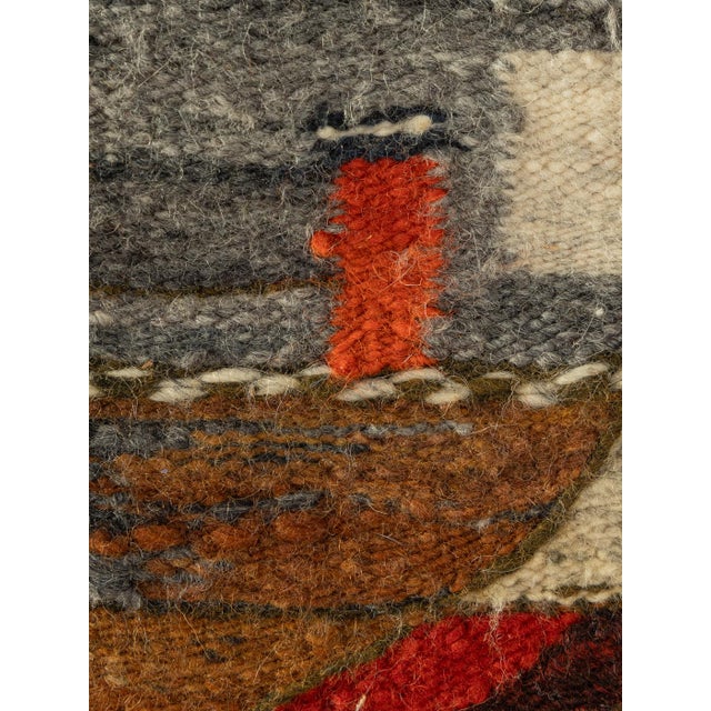 Mid-Century Modern Tapestry by Hanna Czajkowska, 1970s For Sale - Image 3 of 9